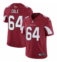Youth Nike Arizona Cardinals #64 Mason Cole Red Team Color Vapor Untouchable Limited Player NFL Jersey