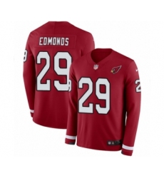 Youth Nike Arizona Cardinals #29 Chase Edmonds Limited Red Therma Long Sleeve NFL Jersey