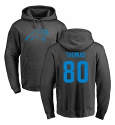 NFL Nike Carolina Panthers #80 Ian Thomas Ash One Color Pullover Hoodie