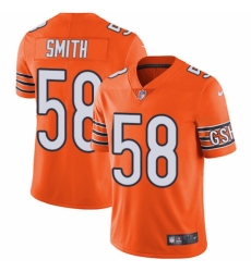Men's Nike Chicago Bears #58 Roquan Smith Limited Orange Rush Vapor Untouchable NFL Jersey