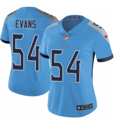 Women's Nike Tennessee Titans #54 Rashaan Evans Light Blue Alternate Vapor Untouchable Limited Player NFL Jersey