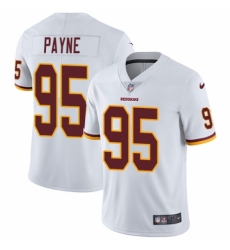 Youth Nike Washington Redskins #95 Da'Ron Payne White Vapor Untouchable Elite Player NFL Jersey