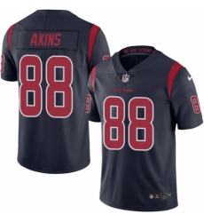 Youth Nike Houston Texans #88 Jordan Akins Limited Navy Blue Rush Vapor Untouchable NFL Jersey