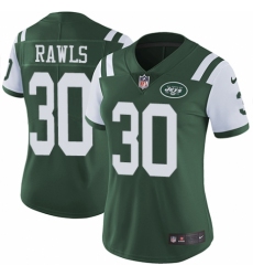 Women's Nike New York Jets #30 Thomas Rawls Green Team Color Vapor Untouchable Limited Player NFL Jersey