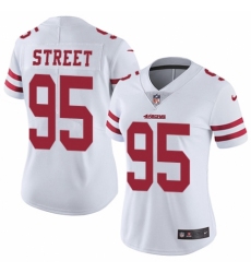 Women's Nike San Francisco 49ers #95 Kentavius Street White Vapor Untouchable Elite Player NFL Jersey