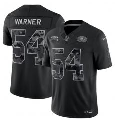 Men's San Francisco 49ers #54 Fred Warner Black 2026 F.U.S.E. Salute to Service Limited Stitched Football Jersey