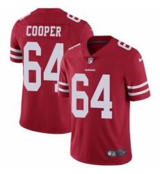 Youth Nike San Francisco 49ers #64 Jonathan Cooper Red Team Color Vapor Untouchable Limited Player NFL Jersey