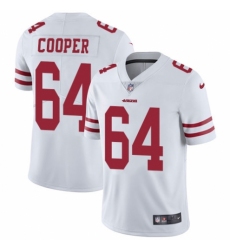 Youth Nike San Francisco 49ers #64 Jonathan Cooper White Vapor Untouchable Limited Player NFL Jersey