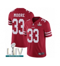 Youth San Francisco 49ers #33 Tarvarius Moore Red Team Color Vapor Untouchable Limited Player Super Bowl LIV Bound Football Jersey