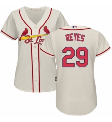 Women's Majestic St. Louis Cardinals #29 lex Reyes Replica Cream Alternate Cool Base MLB Jersey