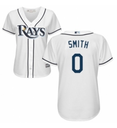 Women's Majestic Tampa Bay Rays #0 Mallex Smith Replica White Home Cool Base MLB Jersey