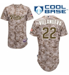 Men's Majestic San Diego Padres #22 Christian Villanueva Replica Camo Alternate 2 Cool Base MLB Jersey