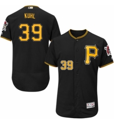 Men's Majestic Pittsburgh Pirates #39 Chad Kuhl Black Alternate Flex Base Authentic Collection MLB Jersey