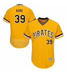 Men's Majestic Pittsburgh Pirates #39 Chad Kuhl Gold Alternate Flex Base Authentic Collection MLB Jersey