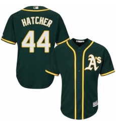 Men's Majestic Oakland Athletics #44 Chris Hatcher Replica Green Alternate 1 Cool Base MLB Jersey