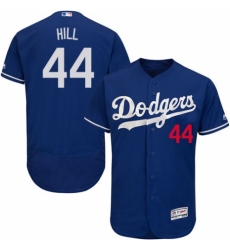 Men's Majestic Los Angeles Dodgers #44 Rich Hill Royal Blue Alternate Flex Base Authentic Collection MLB Jersey