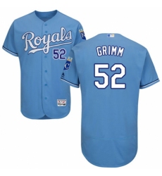 Men's Majestic Kansas City Royals #52 Justin Grimm Light Blue Alternate Flex Base Authentic Collection MLB Jersey