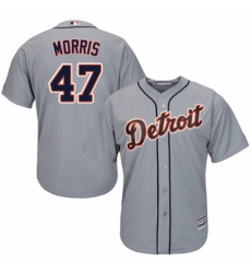 Youth Majestic Detroit Tigers #47 Jack Morris Authentic Grey Road Cool Base MLB Jersey