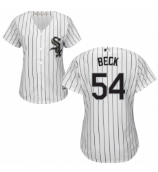 Women's Majestic Chicago White Sox #54 Chris Beck Replica White Home Cool Base MLB Jersey