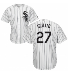 Youth Majestic Chicago White Sox #27 Lucas Giolito Replica White Home Cool Base MLB Jersey