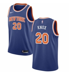 Youth Nike New York Knicks #20 Kevin Knox Swingman Royal Blue NBA Jersey - Icon Edition