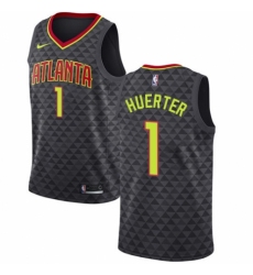 Women's Nike Atlanta Hawks #1 Kevin Huerter Swingman Black NBA Jersey - Icon Edition