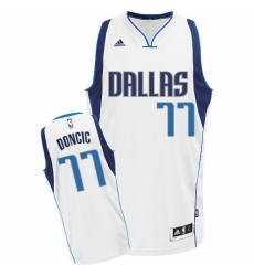 Men's Nike Dallas Mavericks #77 Luka Doncic Swingman White Home NBA Jersey - Association Edition
