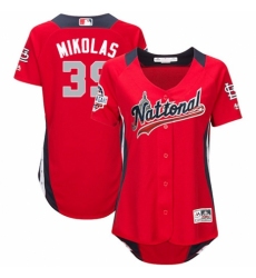 Women's Majestic St. Louis Cardinals #39 Miles Mikolas Game Red National League 2018 MLB All-Star MLB Jersey