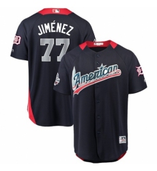 Men's Majestic Detroit Tigers #77 Joe Jimenez Game Navy Blue American League 2018 MLB All-Star MLB Jersey