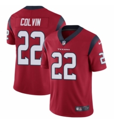 Men's Nike Houston Texans #22 Aaron Colvin Red Alternate Vapor Untouchable Limited Player NFL Jersey