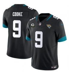 Men's Jacksonville Jaguars #9 Logan Cooke Black 2026 F.U.S.E. 4-Star C Vapor Limited Football Stitched Jersey