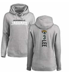 NFL Women's Nike Jacksonville Jaguars #3 Tanner Lee Ash Backer Pullover Hoodie