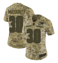 Women's Nike New England Patriots #30 Jason McCourty Limited Camo 2018 Salute to Service NFL Jersey