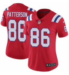 Women's Nike New England Patriots #86 Cordarrelle Patterson Red Alternate Vapor Untouchable Limited Player NFL Jersey