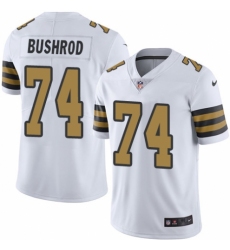 Women's Nike New Orleans Saints #74 Jermon Bushrod Limited Olive/Gold 2017 Salute to Service NFL Jersey