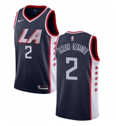 Men's Nike Los Angeles Clippers #2 Shai Gilgeous-Alexander Swingman Navy Blue NBA Jersey - City Edition