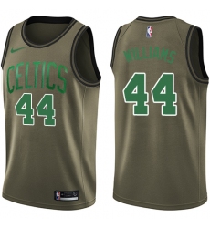 Men's Nike Boston Celtics #44 Robert Williams Swingman Green Salute to Service NBA Jersey