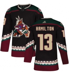 Youth Adidas Arizona Coyotes #13 Freddie Hamilton Premier Black Alternate NHL Jersey