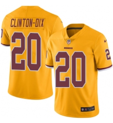 Men's Nike Washington Redskins #20 Ha Clinton-Dix Elite Gold Rush Vapor Untouchable NFL Jersey