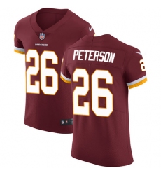 Women's Nike Washington Redskins #26 Adrian Peterson Burgundy Red Gold Number Alternate 80TH Anniversary Vapor Untouchable Limited Player NFL Jersey