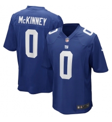 Men's New York Giants #0 Xavier McKinney Nike Blue 2020 NFL Draft Pick Game Jersey.webp