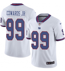 Youth Nike New York Giants #99 Mario Edwards Jr Limited White Rush Vapor Untouchable NFL Jersey