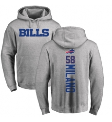 NFL Nike Buffalo Bills #58 Matt Milano Ash Backer Pullover Hoodie