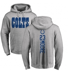 NFL Nike Indianapolis Colts #23 Kenny Moore Ash Backer Pullover Hoodie