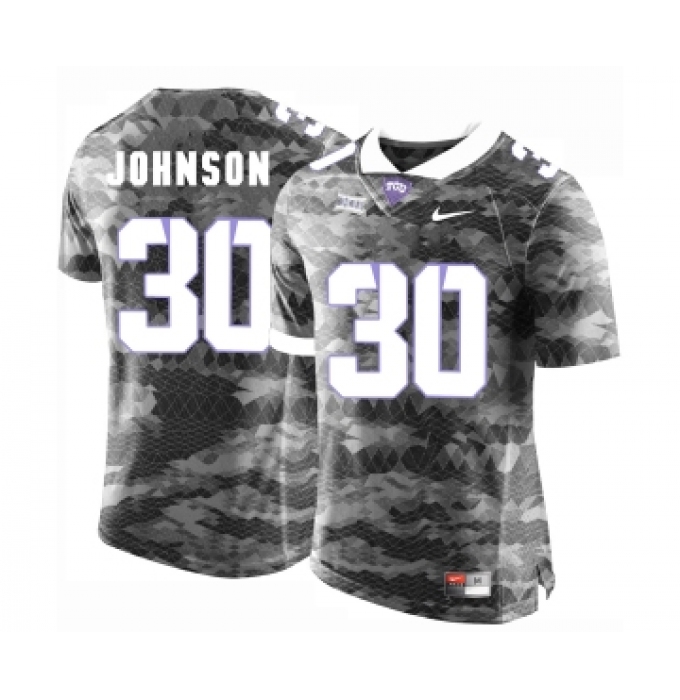 TCU Horned Frogs 30 Denzel Johnson Gray College Football Limited Jersey