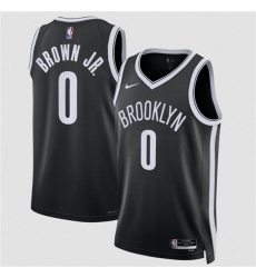 Men's Brooklyn Nets #0 Mikel Brown Jr 2026 Draft Icon Edition Stitched Basketball Jersey