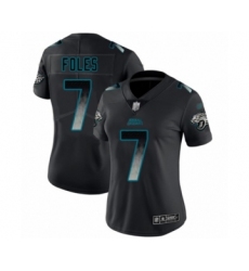 Women's Jacksonville Jaguars #7 Nick Foles Limited Black Smoke Fashion Football Jersey
