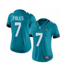 Women's Jacksonville Jaguars #7 Nick Foles Teal Green Alternate Vapor Untouchable Limited Player Football Jersey