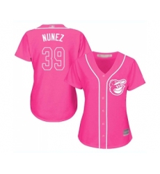 Women's Baltimore Orioles #39 Renato Nunez Replica Pink Fashion Cool Base Baseball Jersey