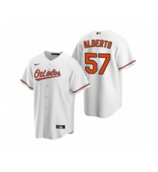 Youth Baltimore Orioles #57 Hanser Alberto Nike White 2020 Replica Home Jersey
